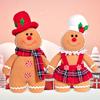 Festival Home Decoration Christmas GingerbreadMan Seasonal Plush Leg Bedroom Ornament Christmas Scene Layout