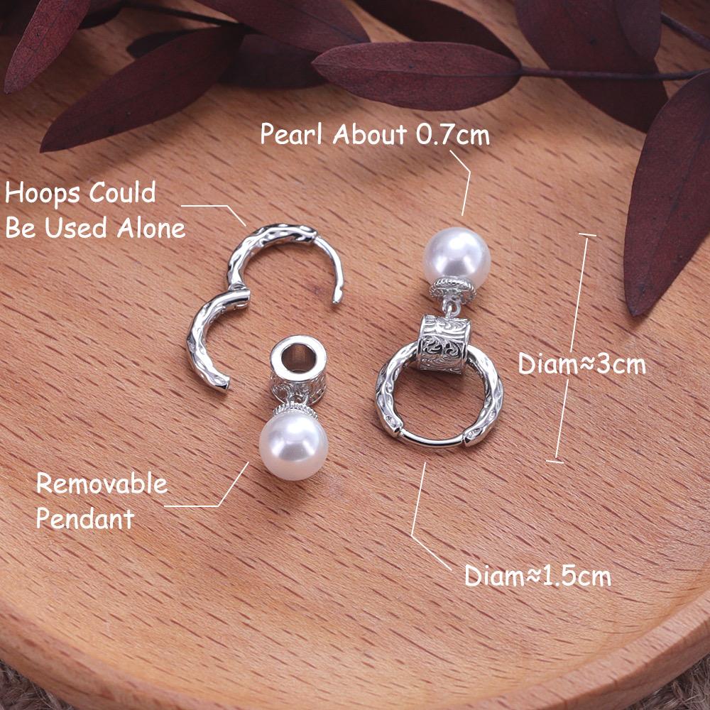 PANJBJ 925 Sterling Silver Rose Hotan Jade Earring for Women Girl Ethnic Style Versatile Temperament Jewelry Gift Dropshipping