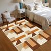 Geometrischer Wohnzimmerteppich, Strapazierfähiges und rutschfestes Sofa, Couchtischteppich, Schlafzimmer-Bodenmatte, Heimdekoration