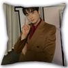 Kpop Cha EunWoo Pillowcase New Cotton Linen Fabric Square Zipper Pillowcase 45X45 Wedding Decorative Pillow cover