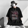 Unisexs Cotton Tshirts White 5XL Unisexs Oversized T Shirt Summer Casual Wear Letter Anime Print Tee Shirts for Unisex Male Clothes