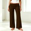 Pantaloni da Yoga da Donna a Pieghe Gamba Larga - Vestibilità Larga Casual per Palestra, Yoga e Uso Quotidiano