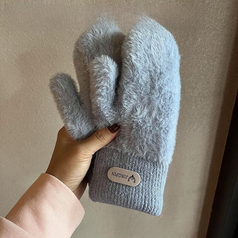 Winter Warmth Gloves For Women With Plush Lining For Commuting And Outdoor Activities