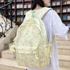 Graffiti Backpack Student Large Capacity School Bag Unisex Tie-Dye Printed Backpack