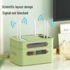 Golden Cat WiFi Router Storage Box and TV Set-Top Shelf with Wire Organizer