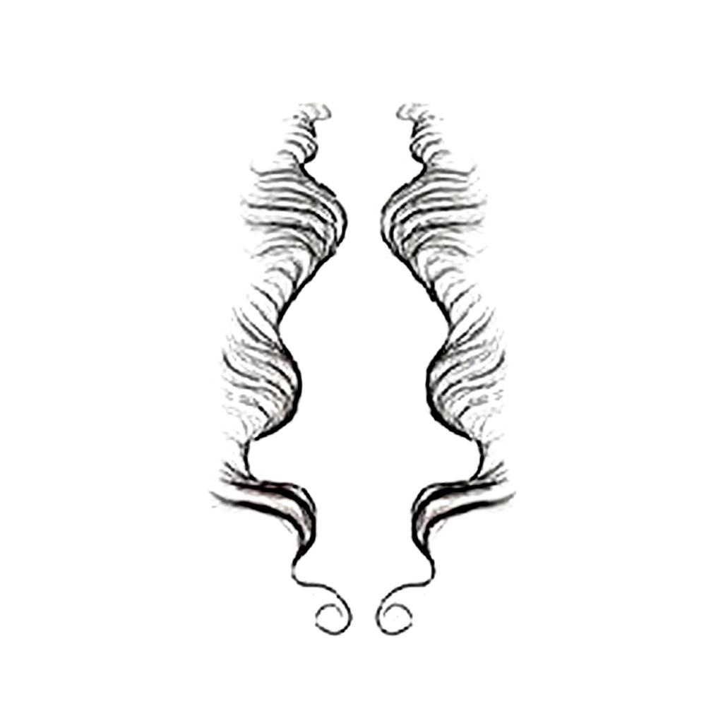 Tickers European And American Forehead Hair Waterproof  Stickers