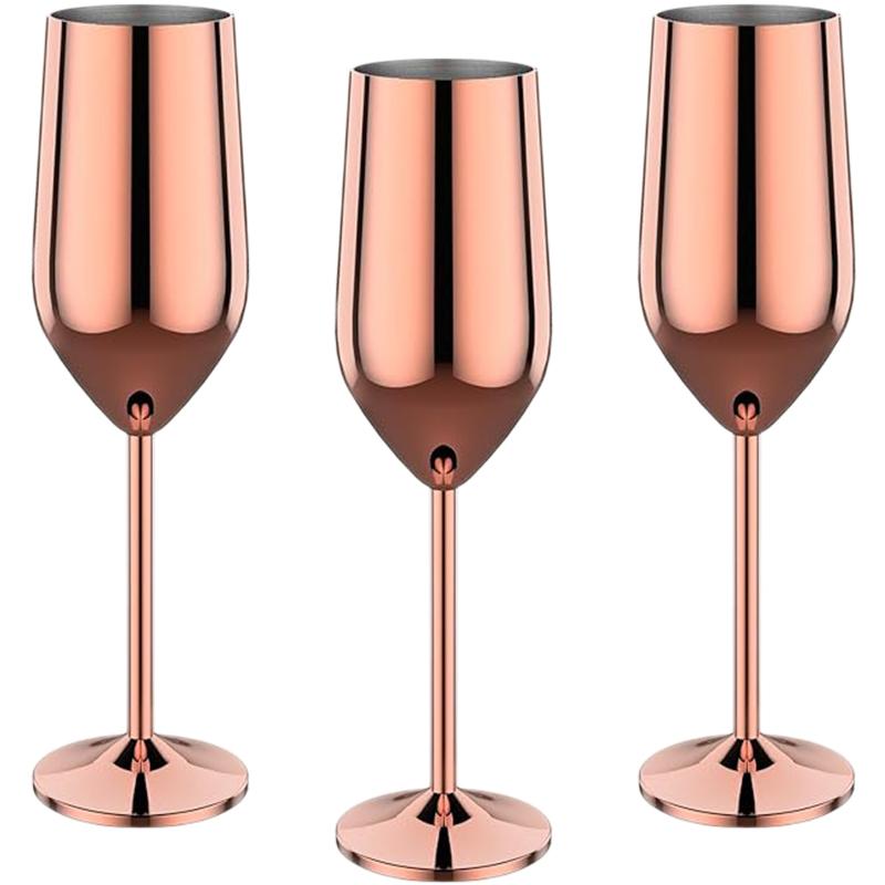 4Pcs Stainless steel wine glasses unbreakable metal cocktail glasses 220ml for drinking cocktails and wine in the at bar Cup