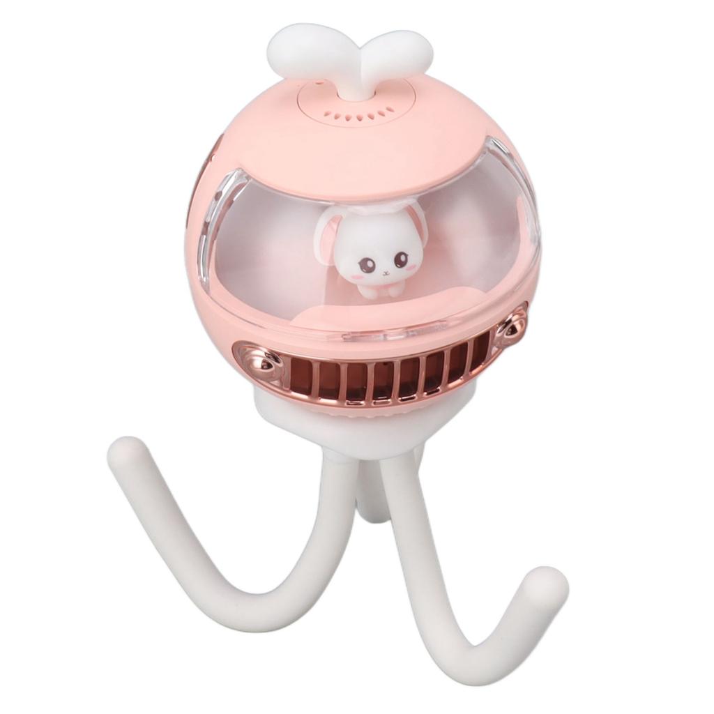 Baby Stroller Fan 4 Speed Quiet Rechargeable 120 Degree Rotatable Bug Repellent Flexible Clip On