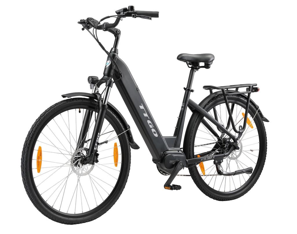 TTGO ZZ-28ST Electric Bike 250W Mid Drive Motor 36V20Ah Battery 700C*45C Tire 25km/h Max Speed 110-130km Max Range Shimano 9-Speed
