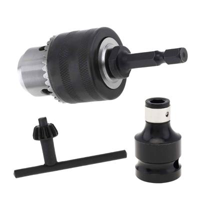 3/8inch Drill Chuck Adapter Chuck Drill with 1/4 Inch Quick Change Shank 1/2-Inch Adapter Impact Guns Drill Bit Adapter