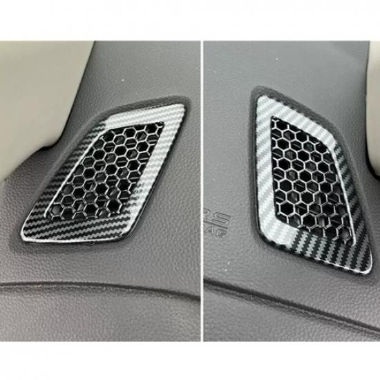 For Honda CR-V CRV 2023 2024 Carbon Fiber Dashboard Air Outlet Vent Cover Trim