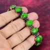 Copper Green Turquoise Bracelet Copper Adjustable Chain Bracelet Gemstone Jewelry