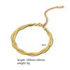 European And American Titanium Steel Bracelet Diy Bracelet 18k Gold Plated Non Fading Stainless Steel Chain Bracelet