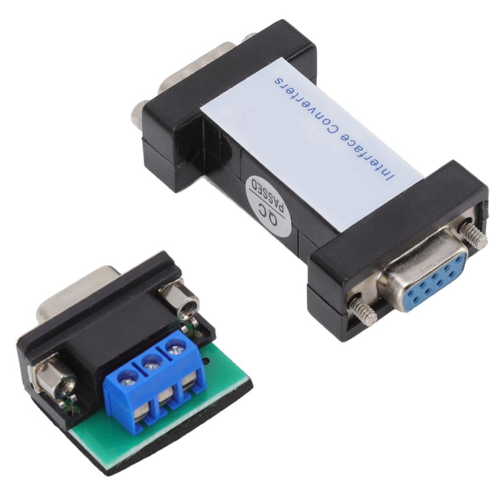 RS232 to RS485 Converter Bidirectional Interface ABS RS232 to RS485 Converter Adapter for Data Transmission