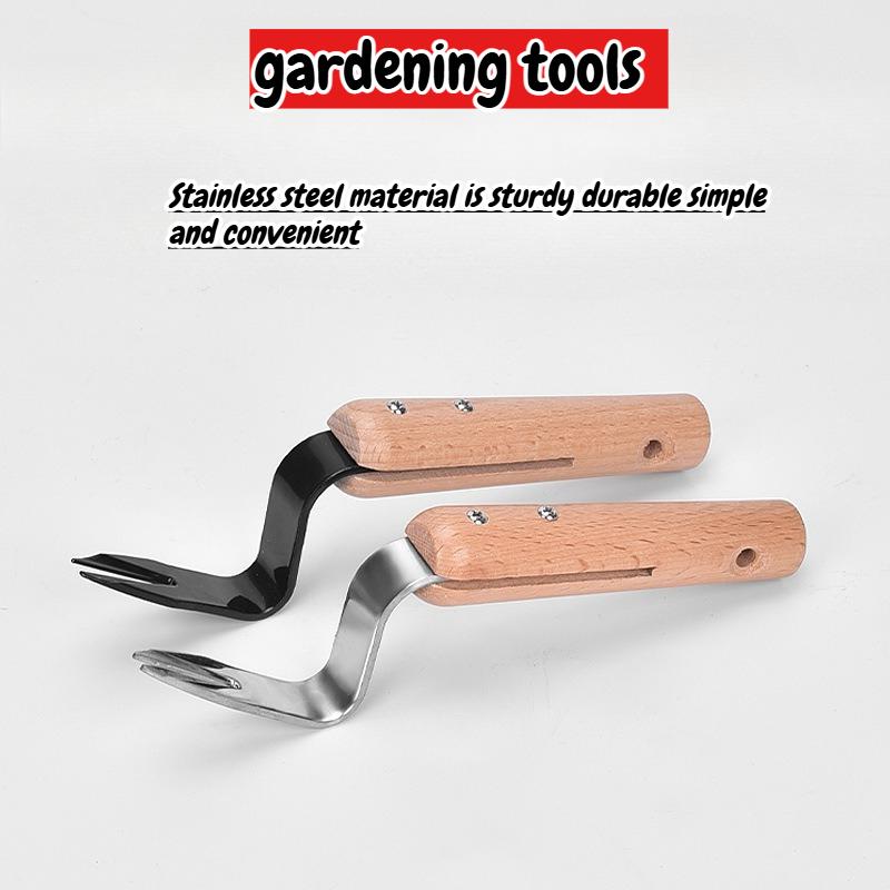 New Household Stainless Steel Garden Tools for Convenient Wooden Handle Garden Fruit Orchard Manual Tools