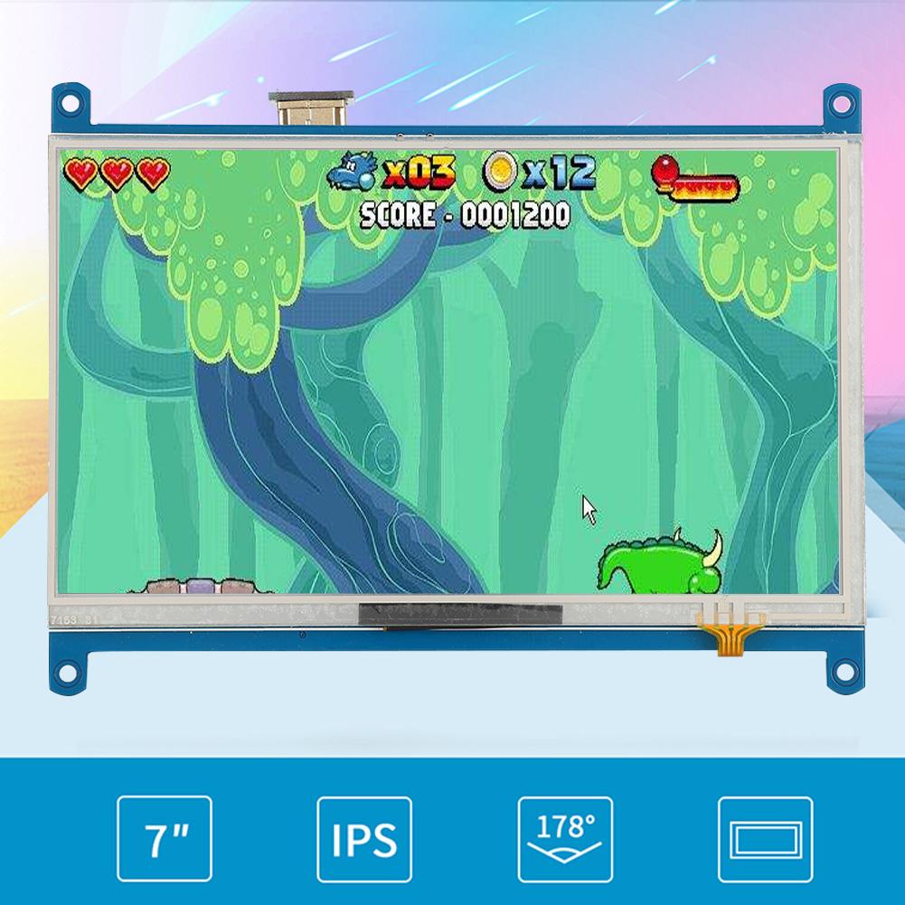 7palcový dotykový displej s rozlišením 1024x600 a podsvícením, HDMI, pro Raspberry Pi 4B