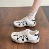 Korean version of high-end soft-soled small casual shoes 2025 summer new versatile fashion shit-stepping mesh women's shoes