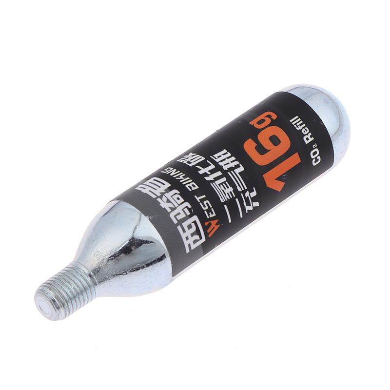16G Co2 Cartridge With Threaded Connection Bike Tire Inflator Mini Pumps High-Pressure Cylinders For Road Mtb Bicycle