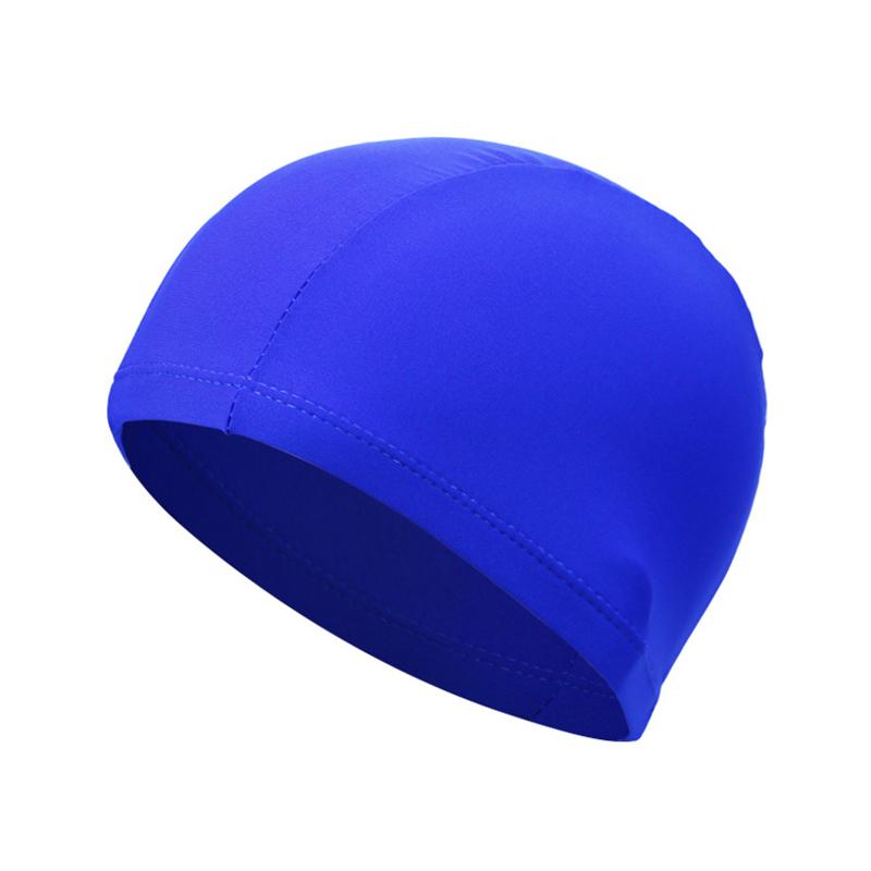 1Pcs Ultra-Thin Free Size Unisex Polyester Cloth Swimming Cap Protecting Ears Long Hair Water Sports Swimming Cap