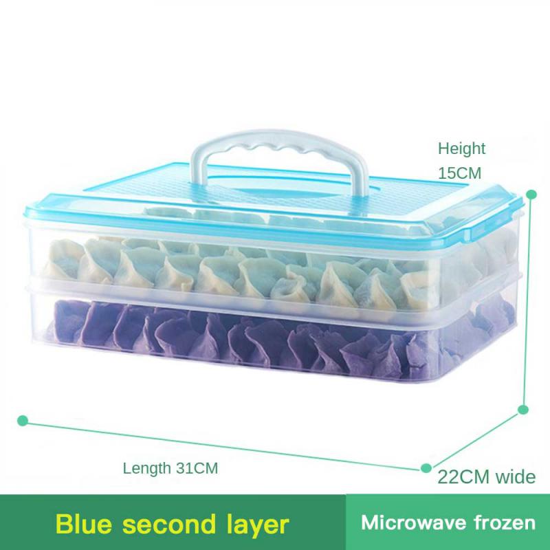 Cutie pentru găluște Congelare pentru găluște 1-3 straturi cu capac Cutie pentru păstrare în stare proaspătă de calitate alimentară Cutie frigorifică rapidă