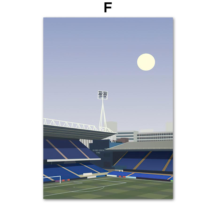 Minimalist England Football Stadium Pride Park Posters And Prints Wall Art Canvas Painting Wall Pictures Living Room Home Decor