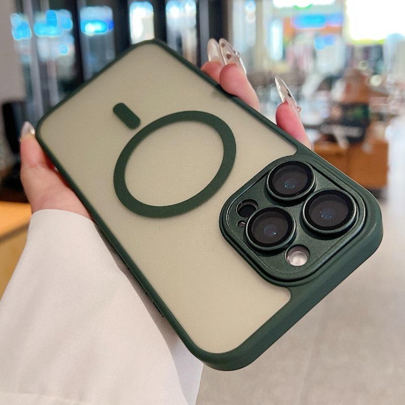 Magnetic Luxury Matte Translunt Armor Shockproof Case For iPhone 16 16e 15 14 Plus 12 13 11 Pro Max Wireless Charge Cover