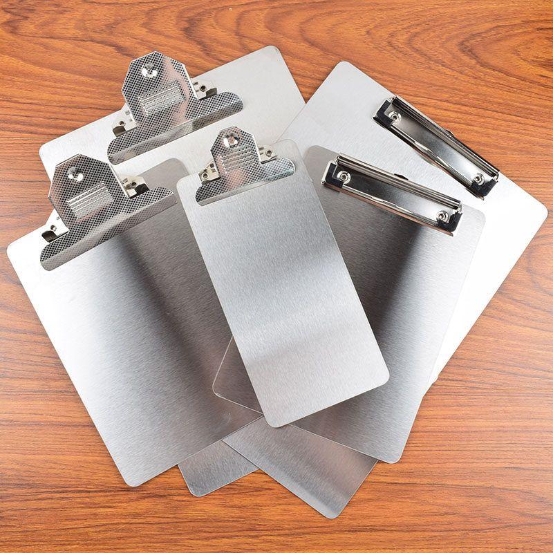A4 Stainless Steel File Folder Thickness 1 Mma5 Stainless Steel Board Clamp Writing Board Document Board Bill Menu Plywood