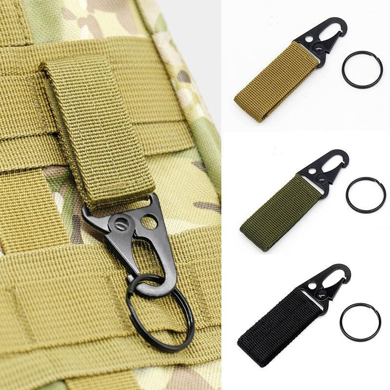 3 Piece Outdoor Tactical Nylon Webbing Buckle, Military Fan Belt Belt Climbing Buckle, Eagle Beak Key CS Hook Equipment