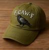 Amazon Popular Fashion 3D Digital Printing Baseball Cap F-Caw-F Crow Hat Crow Cap