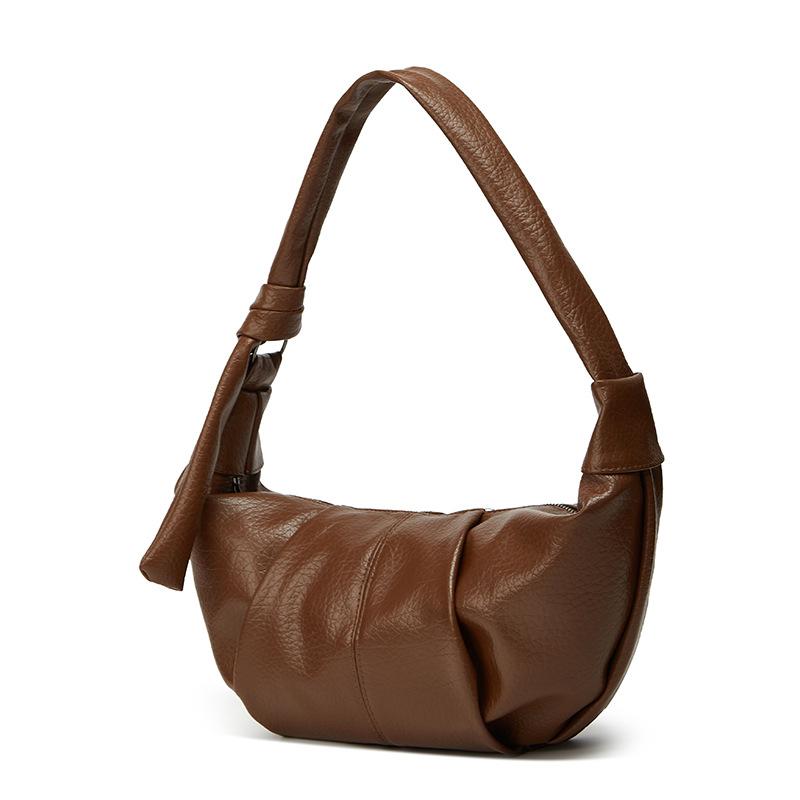 Large-capacity Dumpling Bag Laid-back Style Casual and Versatile Horn Single-shoulder Crossbody Bag