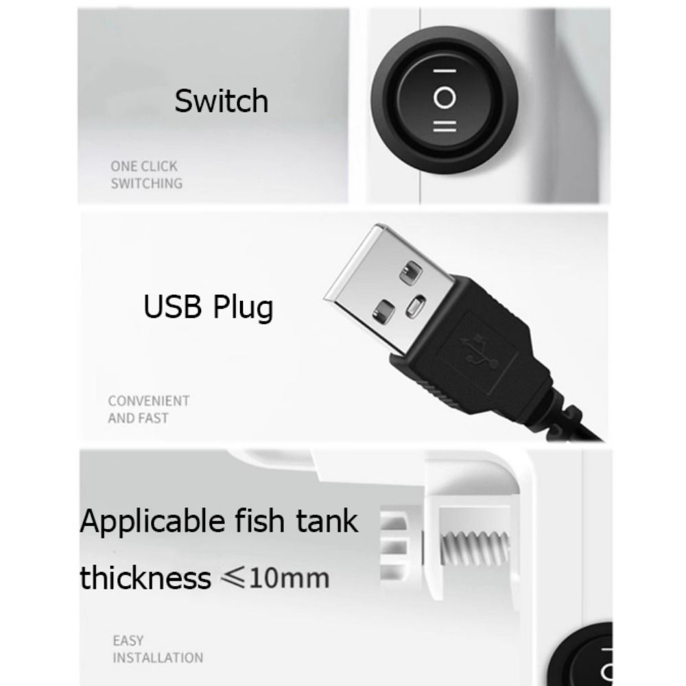 Wall Mount Fish Tank Cooling Device 2 Wind Speed Cooling Fan Aquarium Chillers Fan  Summer