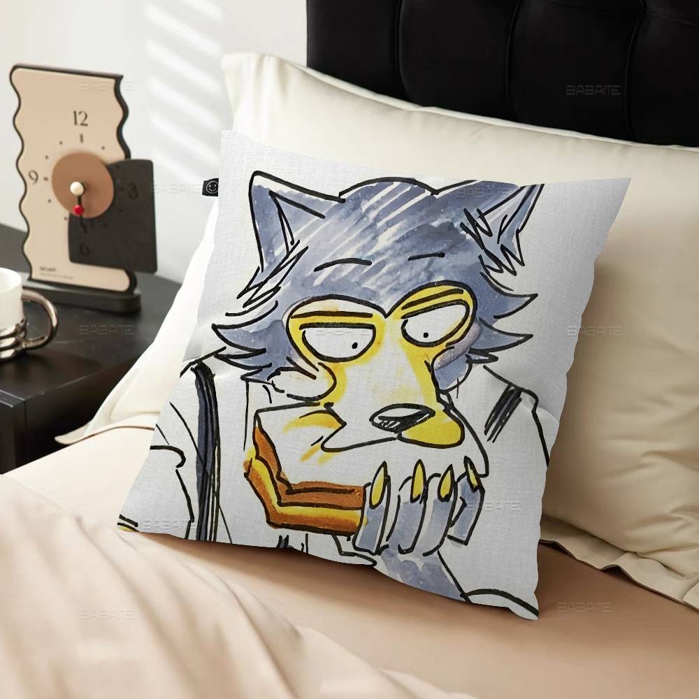 Anime Cartoon B-Beastar-s Pillow Cover for Bedroom Room and Living Room Sofa Decorative Cushion Cover