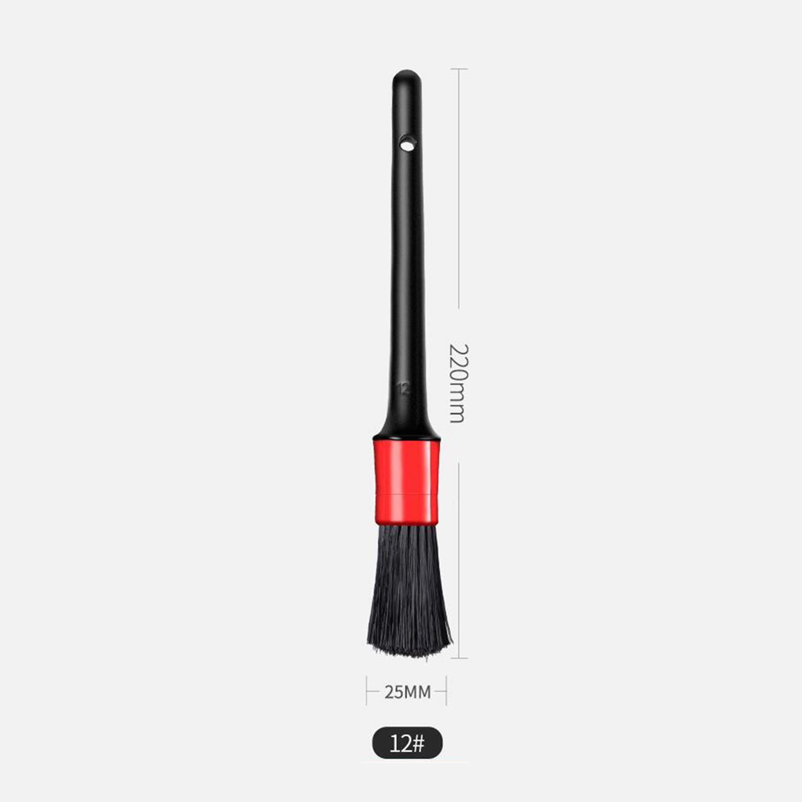 5PCS Car Brushes Car Detailing Brush Set Long Soft Bristle For Car Cleaning Detailing Brush Dashboard Air Outlet Wheel Brush