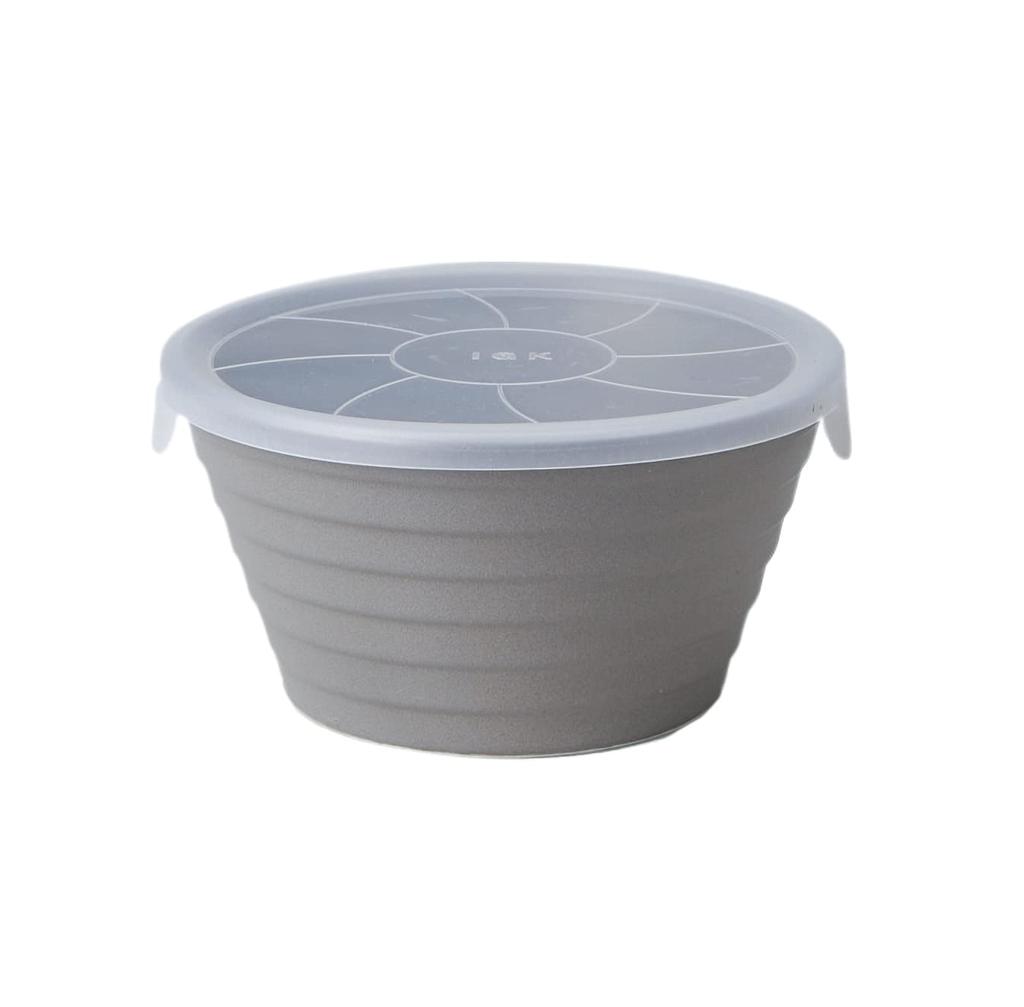 TAMAKI Kåpe Age Plus Kåpe Antibakteriell og ren 5 farger Deli-boks L størrelse 520ml Mikrobølgeovnssikker Tåler oppvaskmaskin Grå Ag+