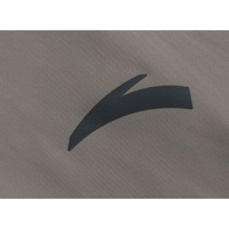 Anta Training Series Solid Color Zip-Up Hooded Sports Jacket Men Jackets Majestic-Gray 152427713-2