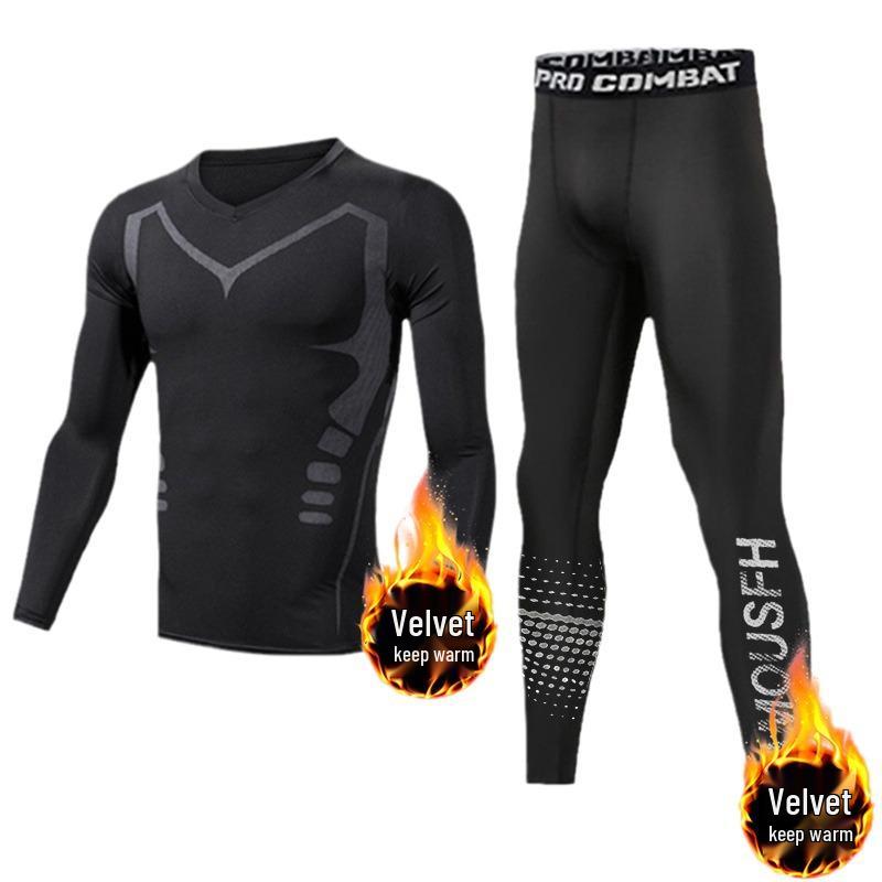 Men's High Elasticity Winter Running Base Layer Suit