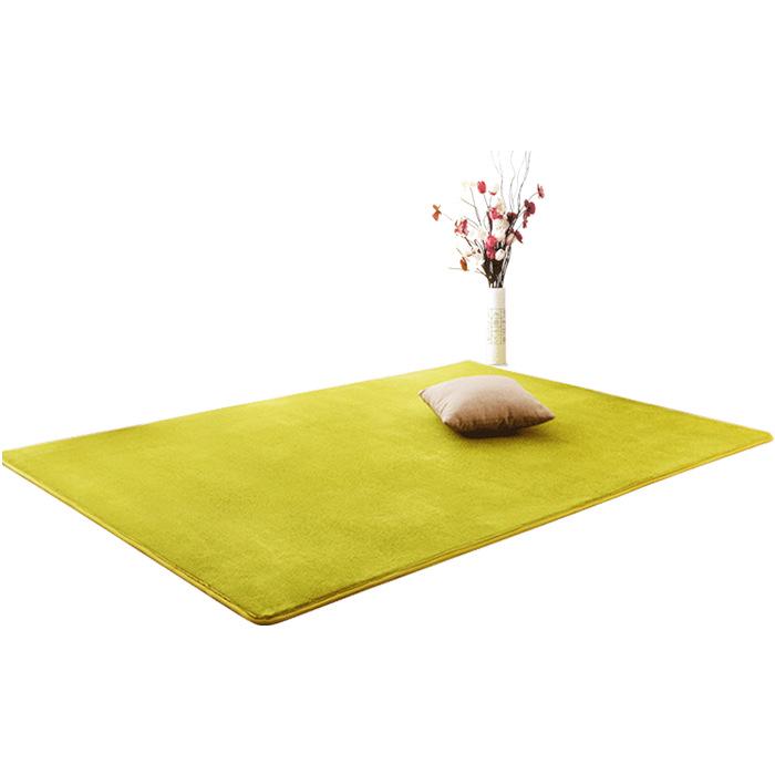 Thick Short Pile Bedroom Carpet: Bedside, Living Room, or Tatami Floor Rug