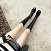 New Simple Round Head, Low Heel, Side Zipper Fashion, Tall Knight Boots for Women