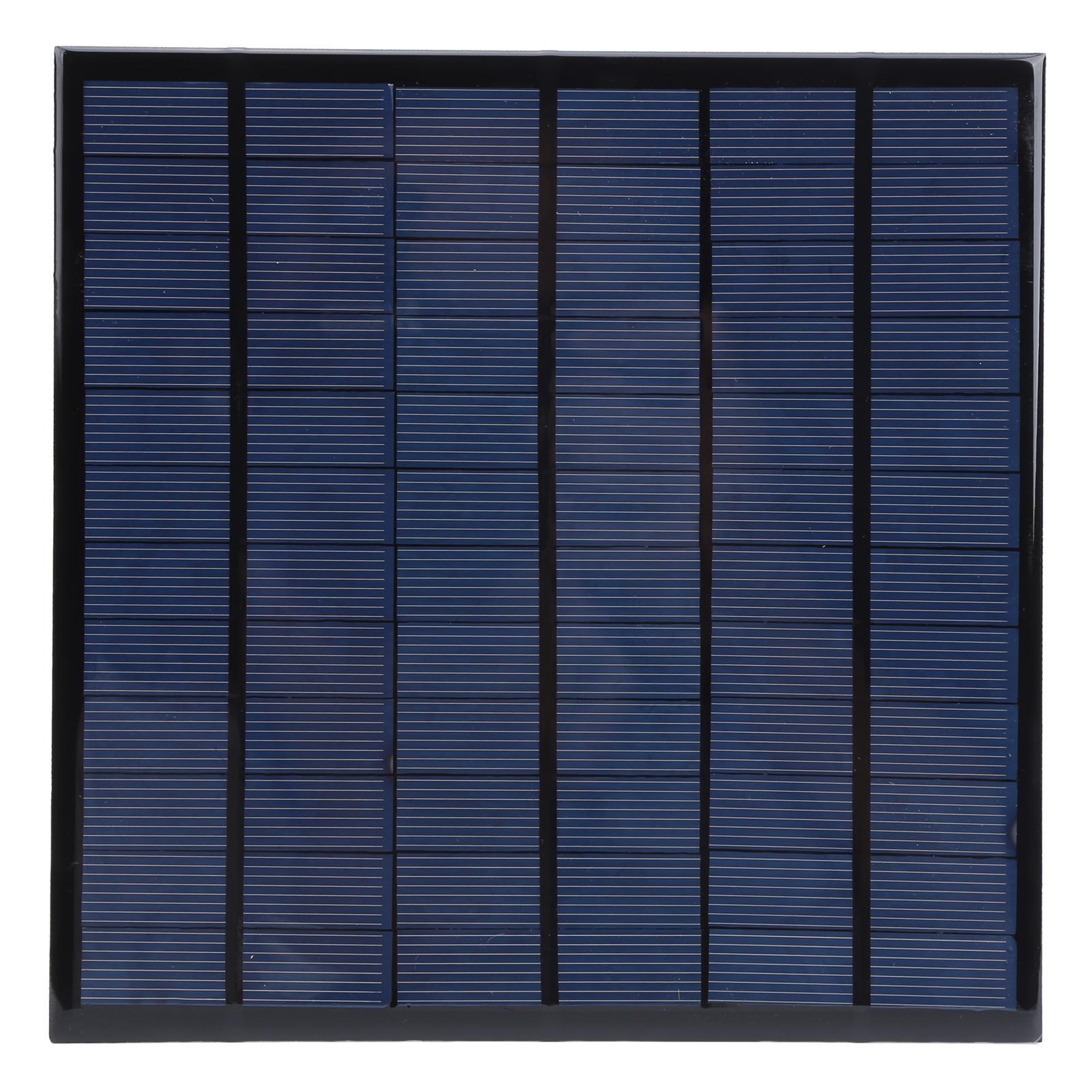 

Solar Power Epoxy Module Board Polysilicon DC18V 4.5W Tool Supplies with 2meter Red Black Wire