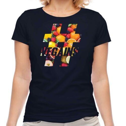 

Hashtag vegans women t-shirt gift vegan food 4XL