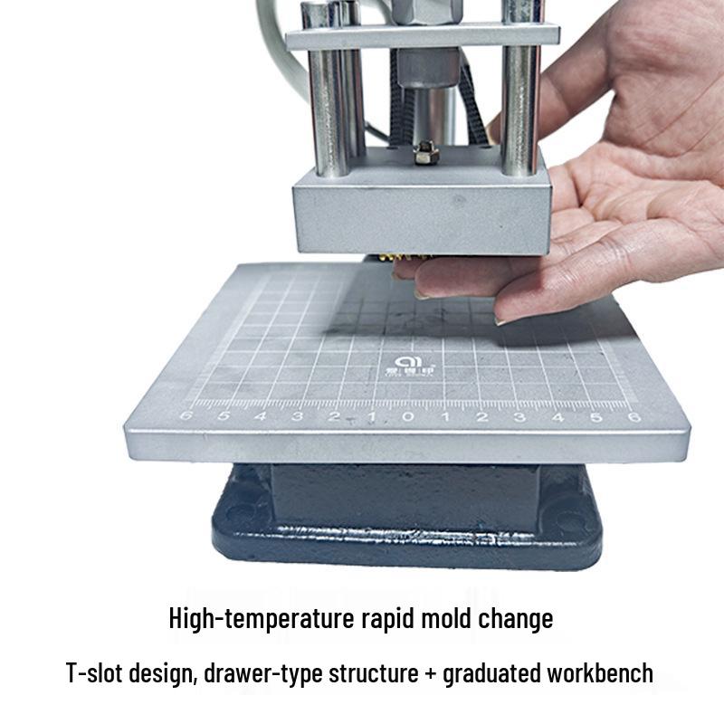 Compact Multi-Functional Heat Stamping & Pressing Machine for PU Leather & Wood Labels