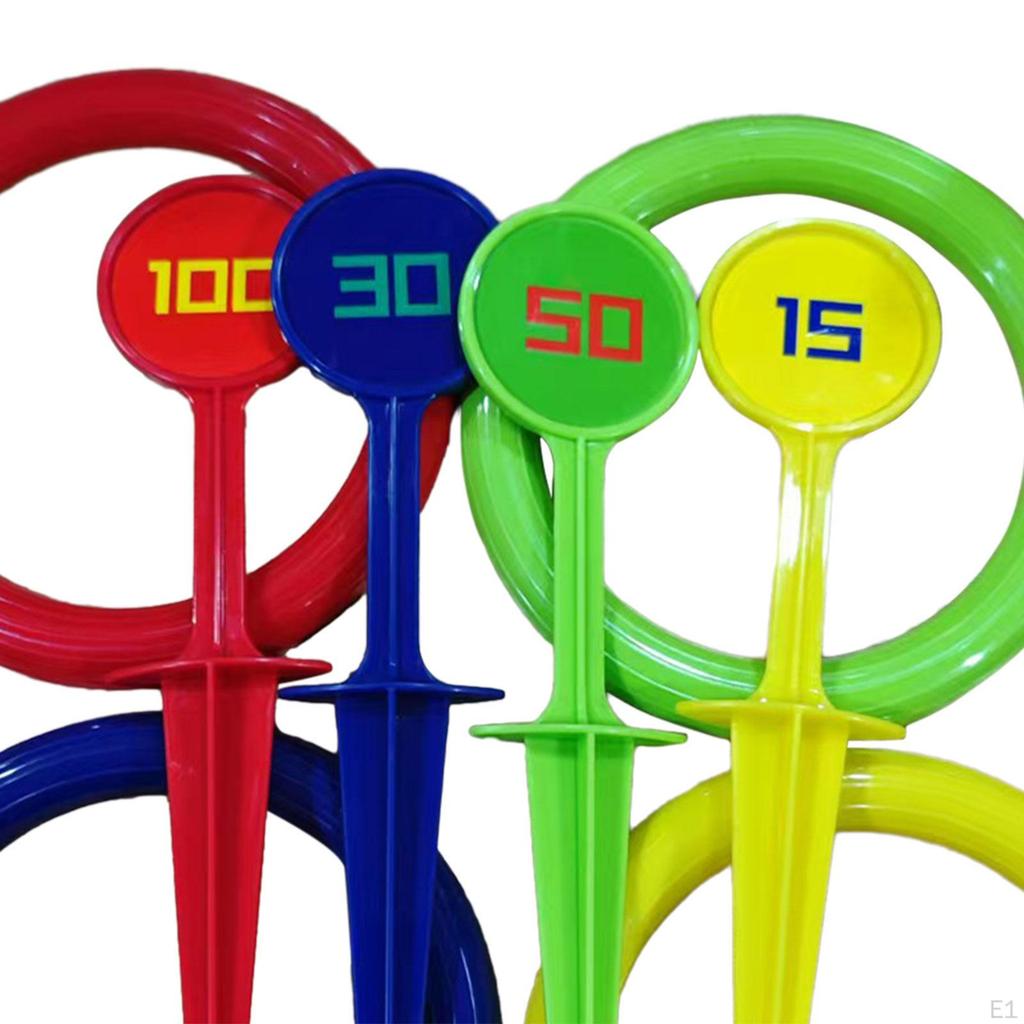 Kids Rings Toss Game Set Tossing and Active Play Color Recognition Logical Thinking Education
