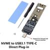 M.2 NVME SSDs to USB Adapter for Fast File Transfers Support for 2280 2260 2242 2230 Drive Type C/USB Interfaces
