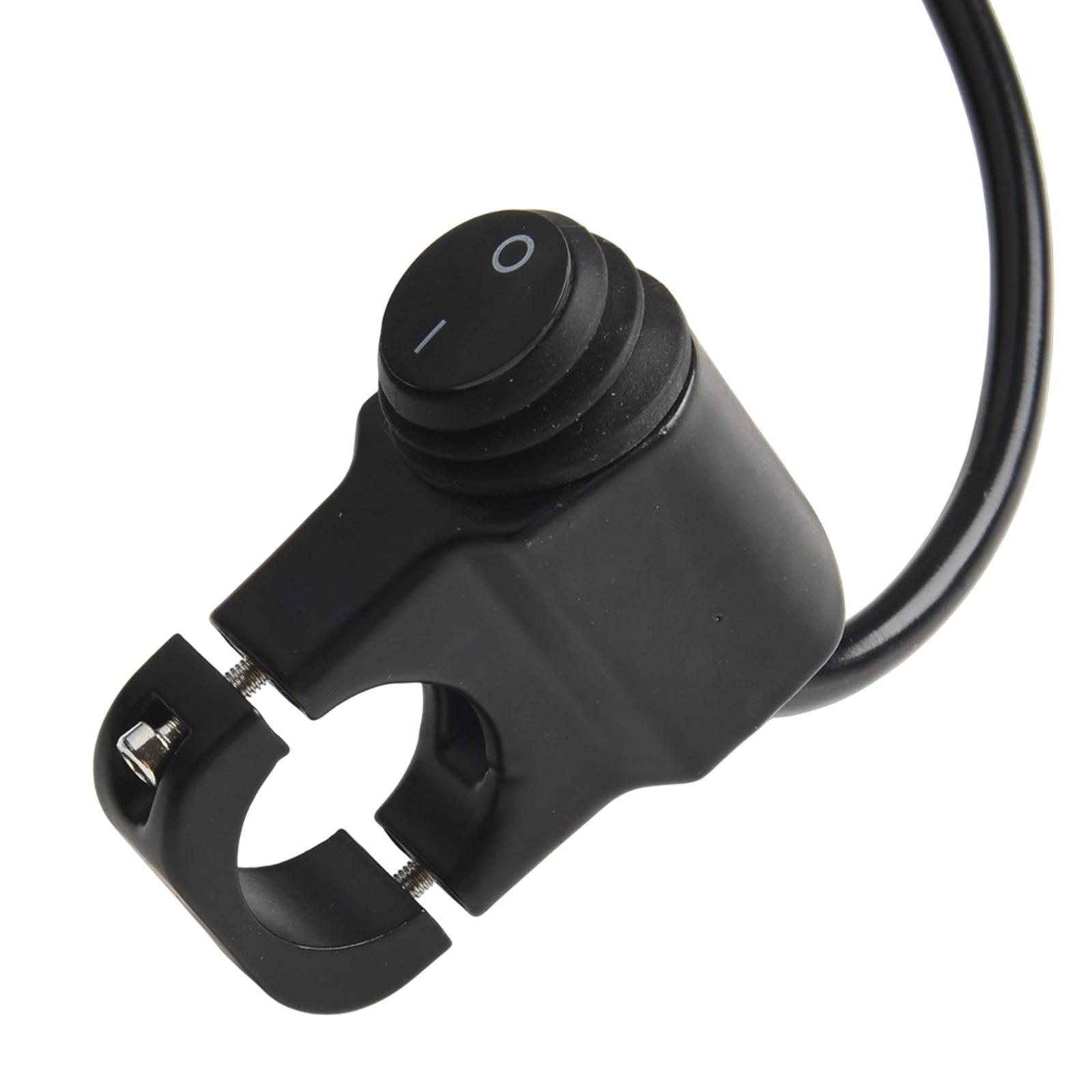 

Handlebar Headlight Switch Waterproof Black CNC Aluminum-alloy
