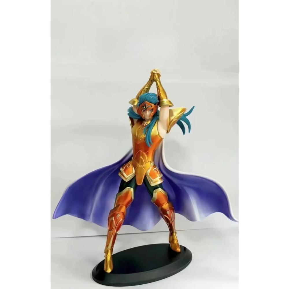 Cheap Anime Gold Saint Seiya Aquarius Aries Pisces Aquarius Cancer Leo PVC Action Figure Collectible Model Toy 19-21cm