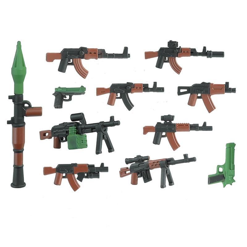 Modern Special Forces Figures Military Weapons Building Blocks Army Soldier City Police Multicolour AK Accessories Bricks Toys