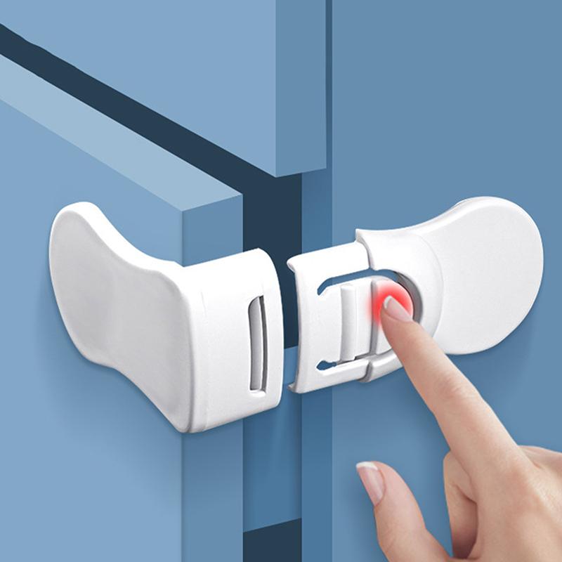 1Pc Children Safety Drawer Lock Kids Anti-Pinching Hand Cabinet Drawer Locks Home Security Protection Plastic Locker Buckle