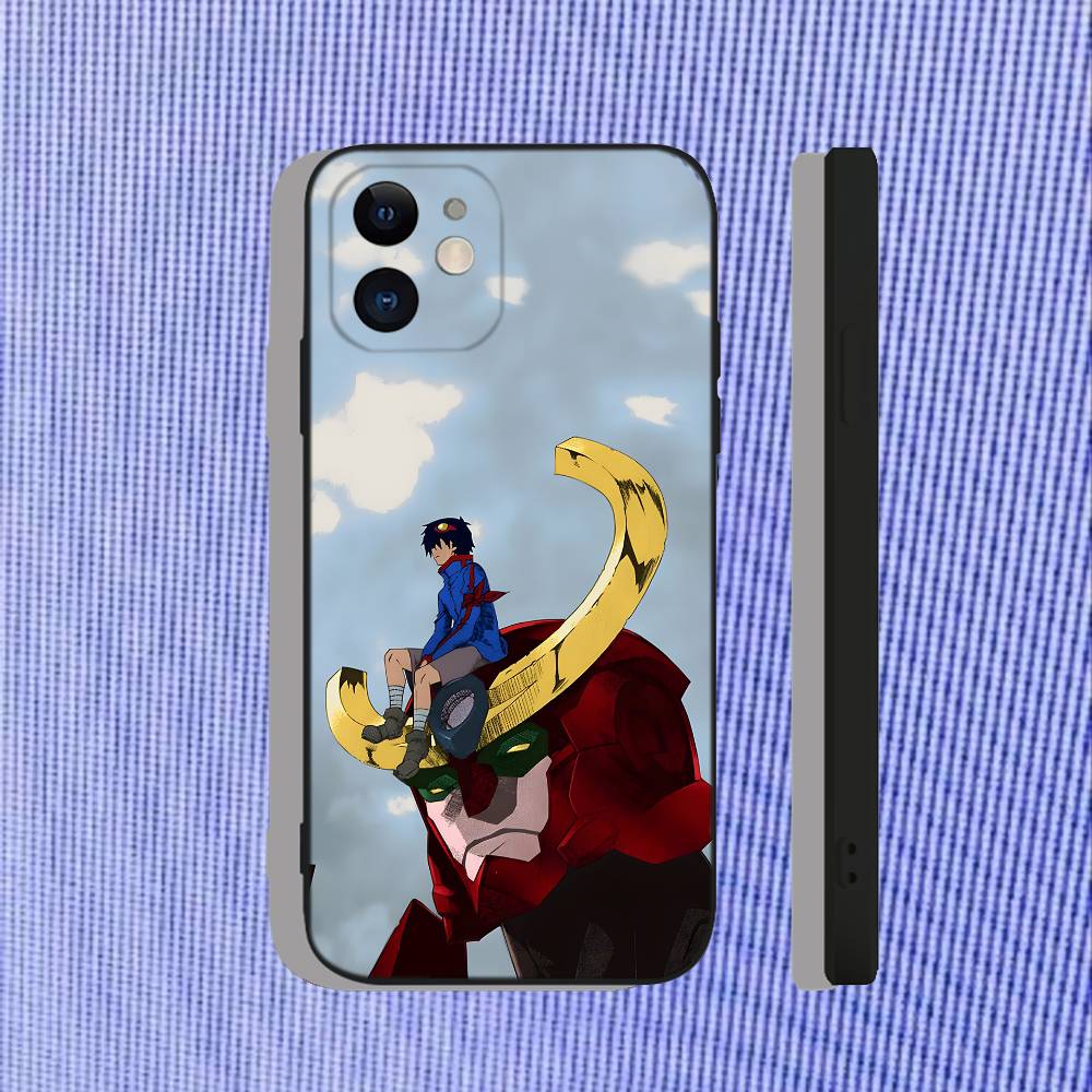 

Чохол для телефону з аніме G-Gurren Lagann Для iPhone 17,16,15,14,13,12,11,Pro,Max,Plus,Air,X,XS,XR,SE,8,7,Mini,М який чорний Funda iPhone16plus