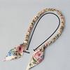 New Fashion Brand Woman Handbag Accessory Chains Detachable Floral Print Gold Silver Metal Silk Shoulder Strap Women DIY Chain Bag Handles