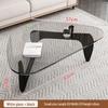Modern Nordic Glass Coffee Table - Light Luxury Designer Tea Table for Small Living Rooms and Apartments